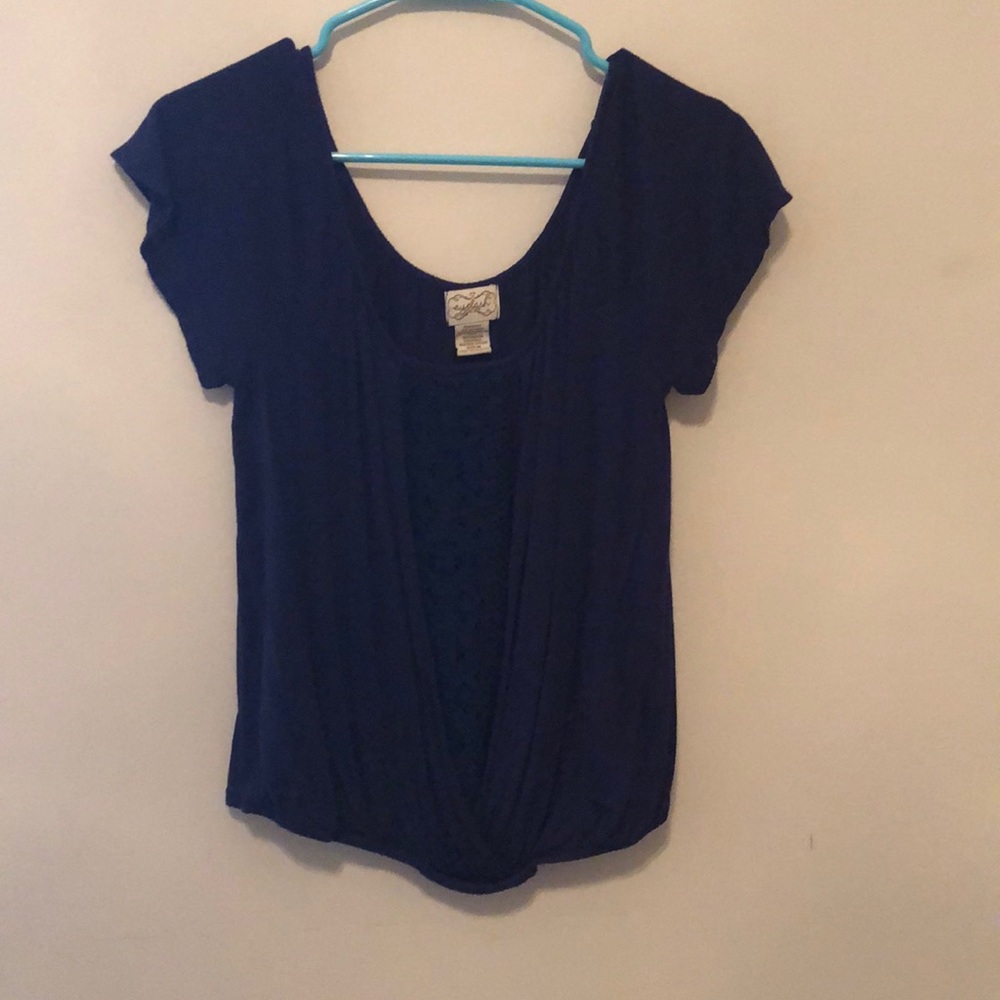 Dark blue top